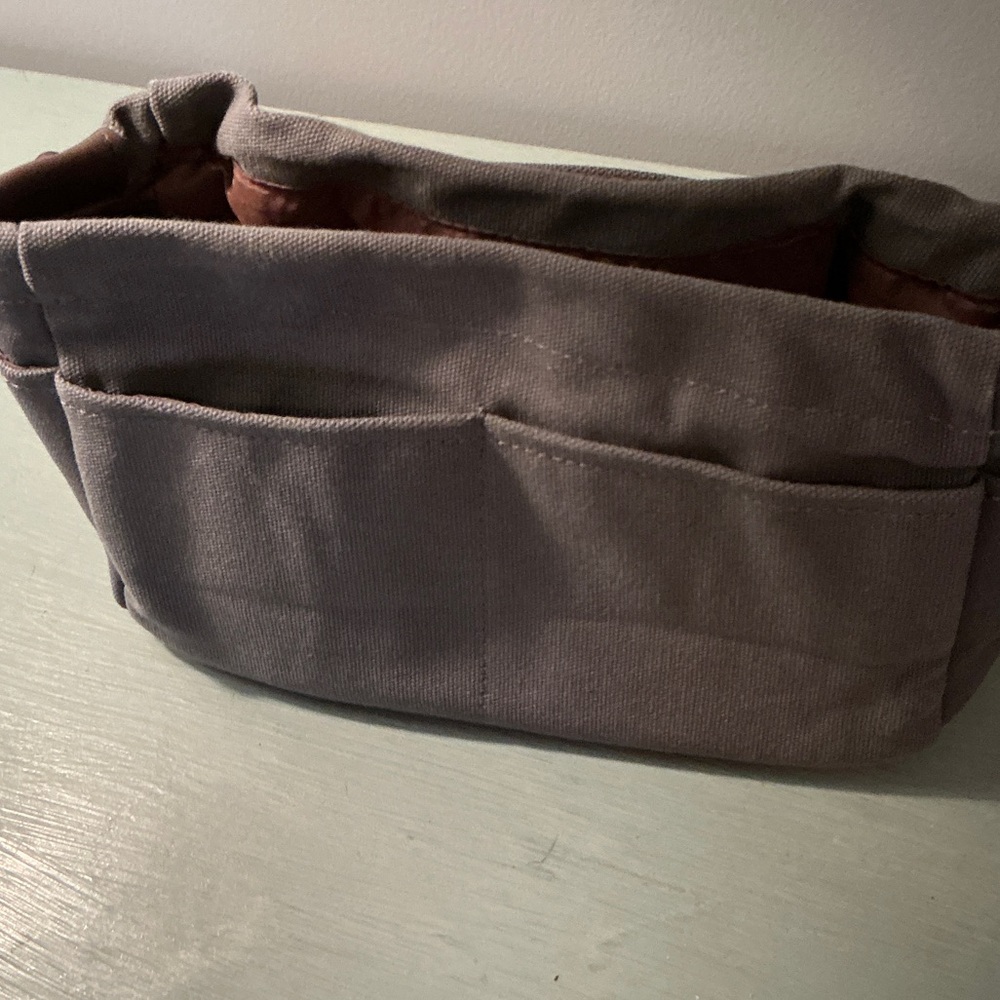 Vercord Canvas Handbag Organizer/Insert Charcoal Gray - Picture 5 of 9
